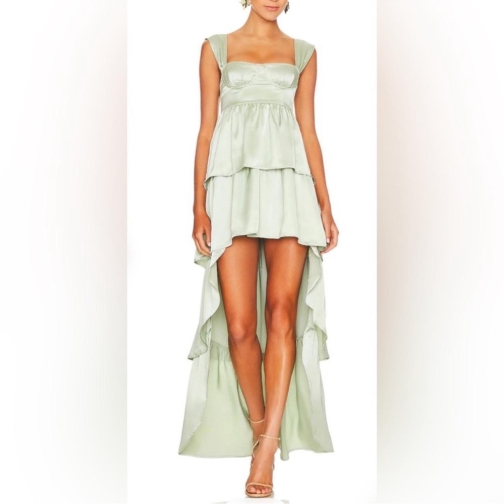 weworewhat corset high low dress